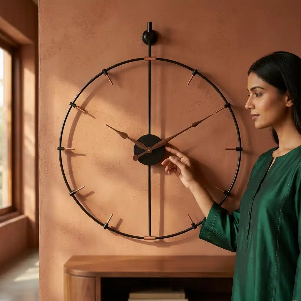 VEDAS Compass Arrow Clock | Decorative Wall Clock - Image 5