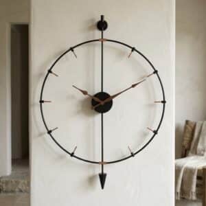 VEDAS Compass Arrow Clock | Decorative Wall Clock