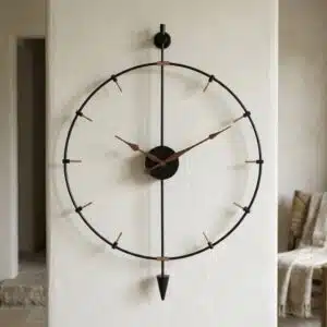 VEDAS Compass Arrow Clock | Decorative Wall Clock