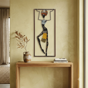 VEDAS Tara Dancing Lady Wall Décor | Tribal Woman Decorative Wall Art for Living Room, Bedroom & Hall