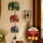VEDAS Royal Elephant Wall Hanging & Ghanti Grace Key Holder Premium Entryway Décor Combo with 2 Tealight Holders FREE