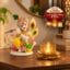 VEDAS Krishna Idol with Peacock Feathers & Lotus Tealight Holder Premium Devotional Décor Combo with 2 Tealight Holders FREE